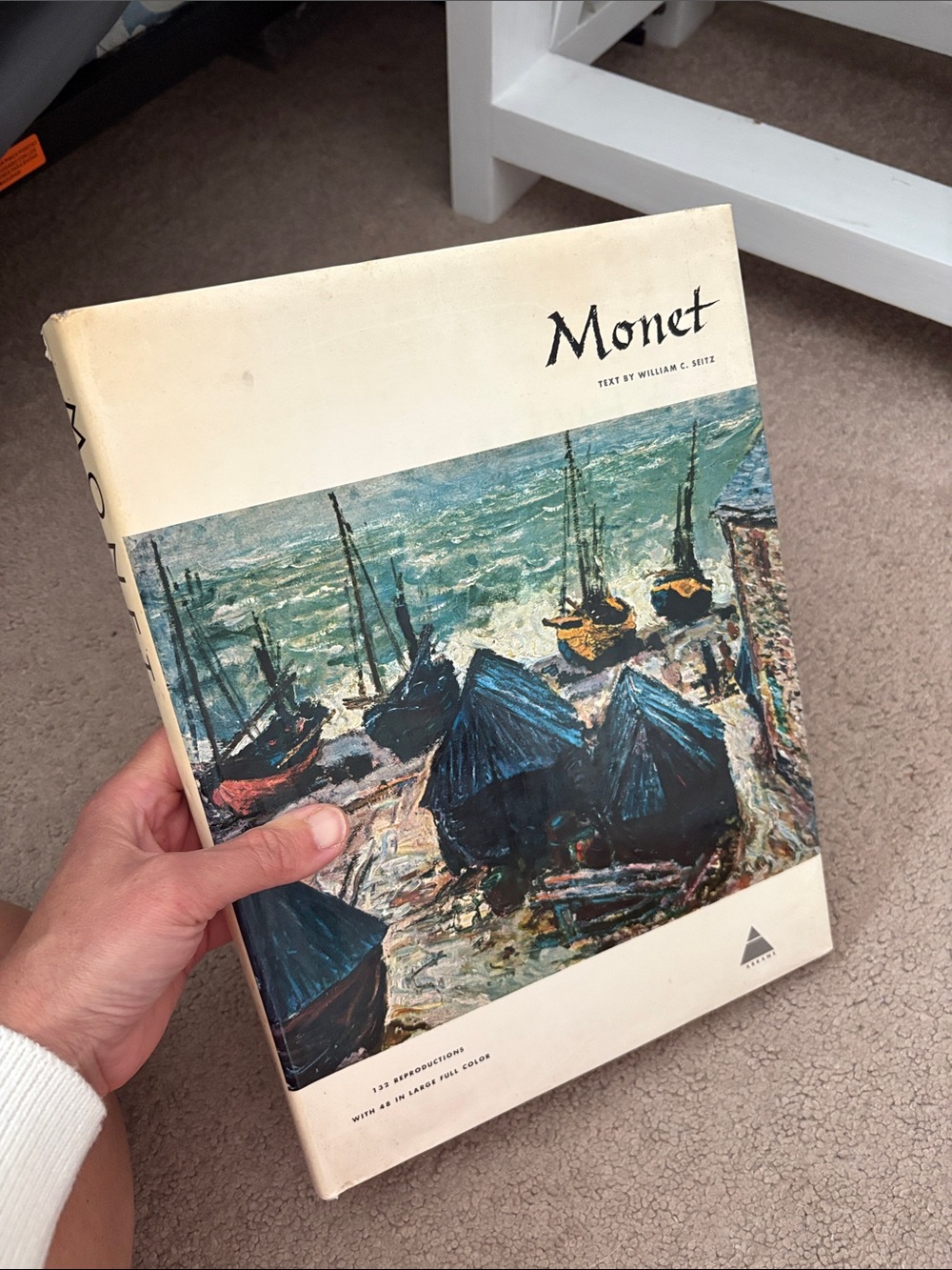 Monet Art Book - White Cover with Blue Artwork